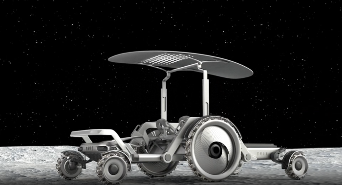 Schritt für Schritt präsentiert das Mondfahrzeug dabei sein Design. (Quelle: Tsinghua-Universität).